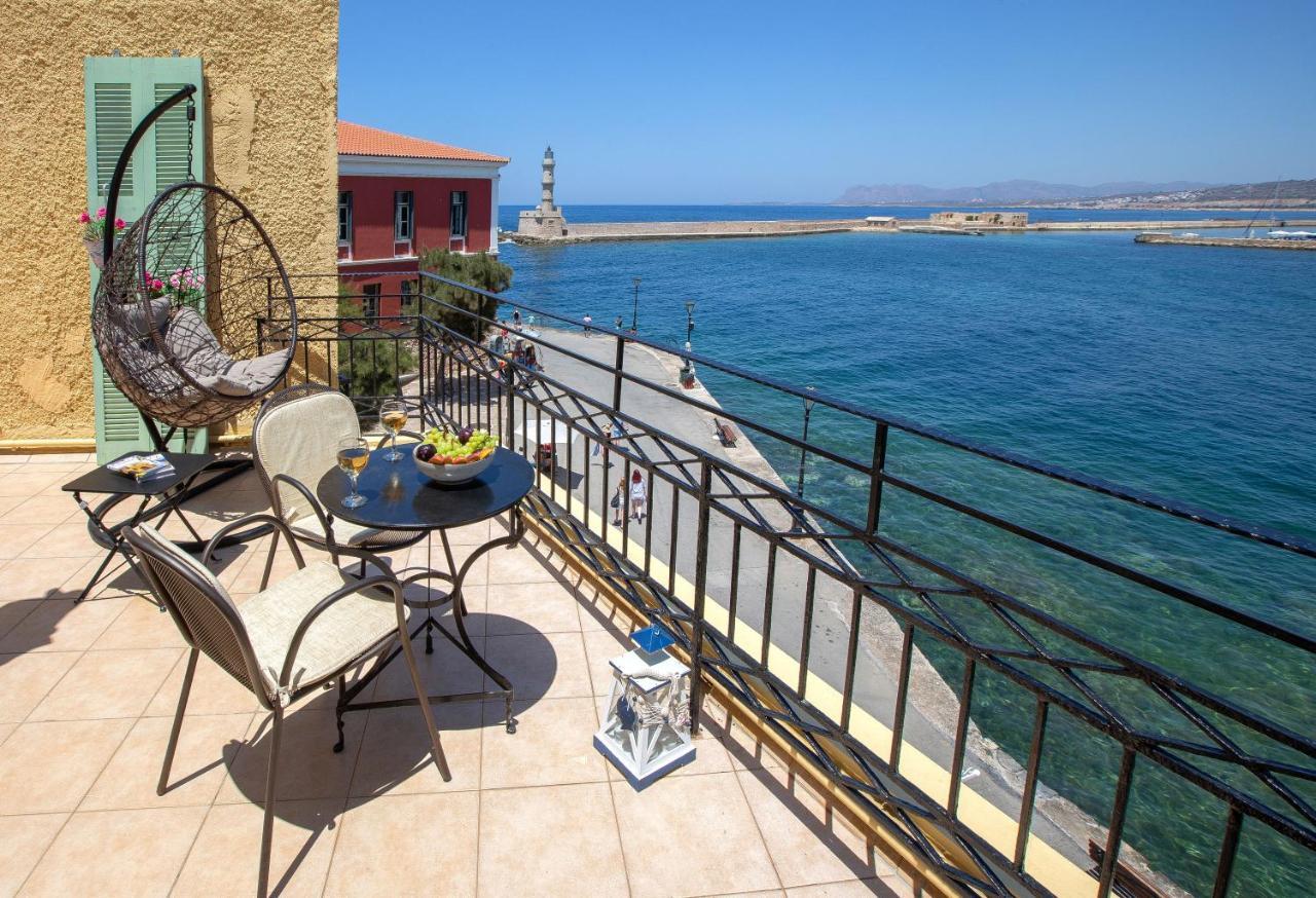 Casa Alba Seaview House Apartman Hriszí Aktí Haniá Kültér fotó