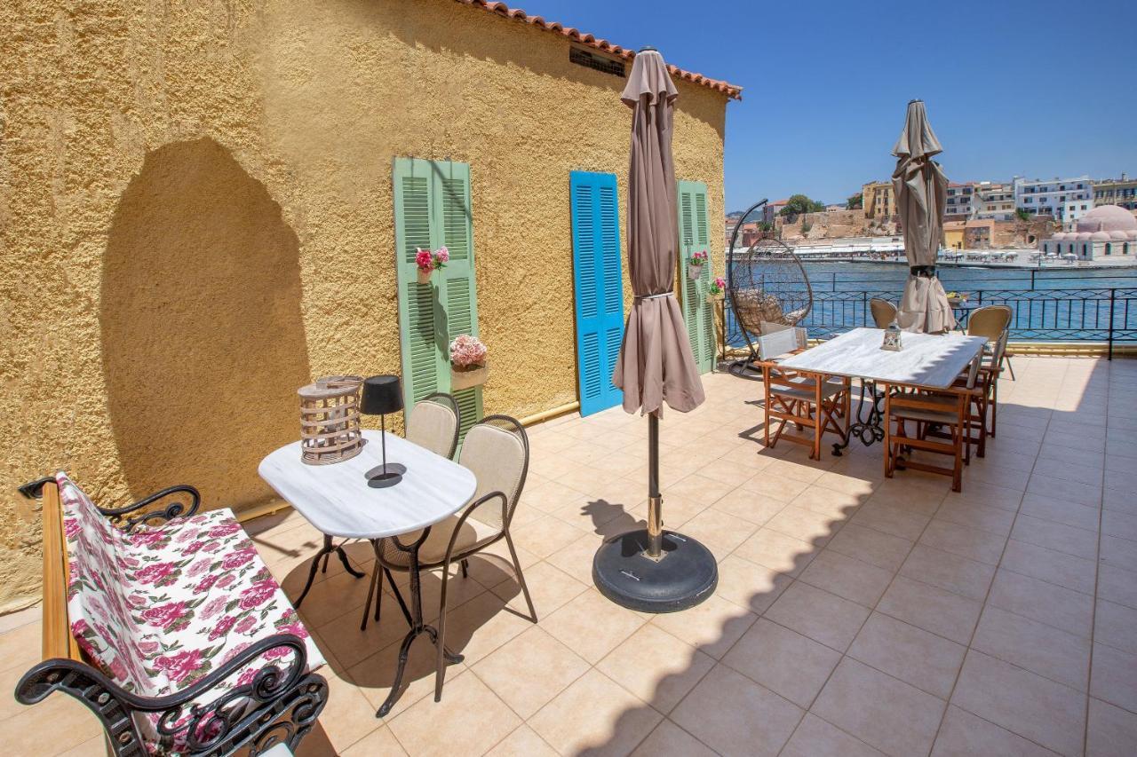 Casa Alba Seaview House Apartman Hriszí Aktí Haniá Kültér fotó